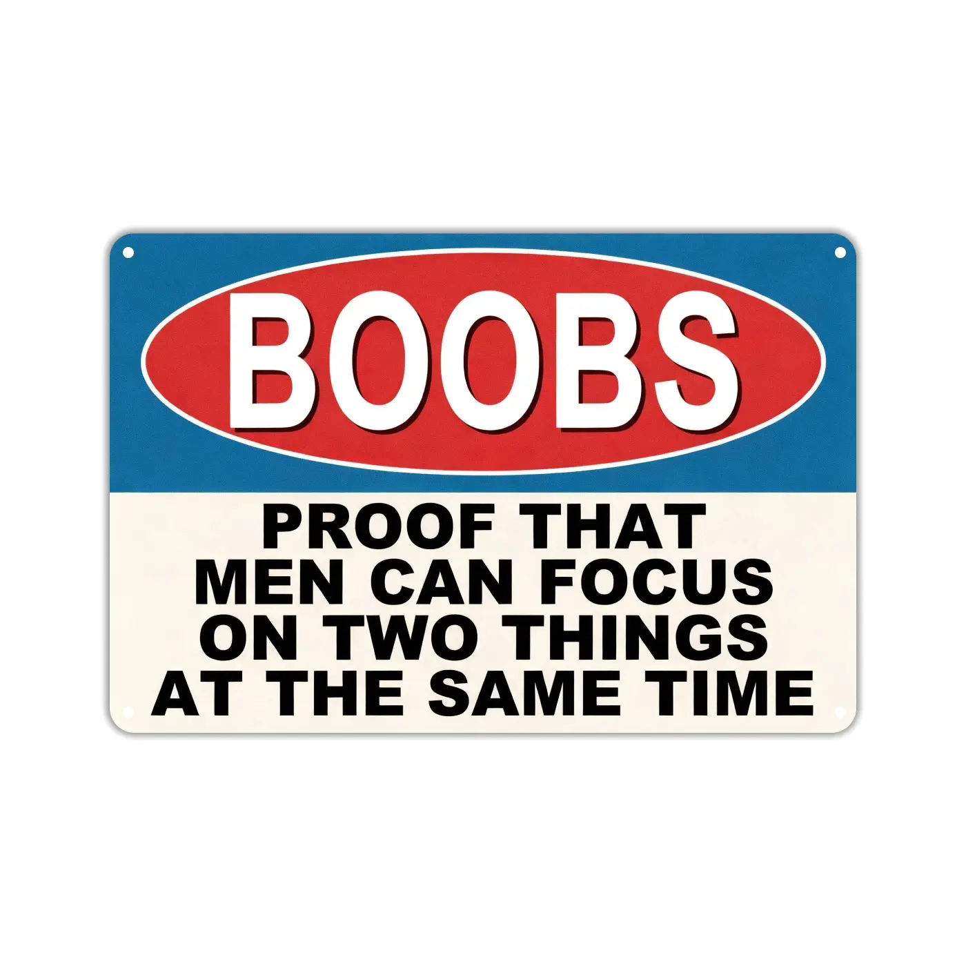 warning,private,solicit,,1pc Vintage Metal Sign - "Boobs" Funny Quotes Wall Art Decorative Signs & Plaques, Coffee Bar Sign For Cafe, Bar, Man Cave, Home, Bedroom, Living Room, Garage, Pub
