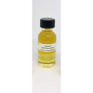 ASMARKET Egyptian Musk Unisex Thick Golden Hypoallergenic Perfume Body Oil (1 fl oz)_Clean Romantic Musk Scent
