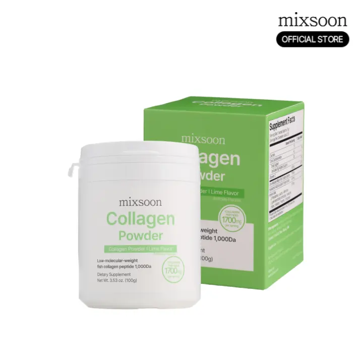 [mixsoon Official] Edible Collagen Powder Lime Flavor 100g - Collagen, Peptides, Selfcare, Health Care