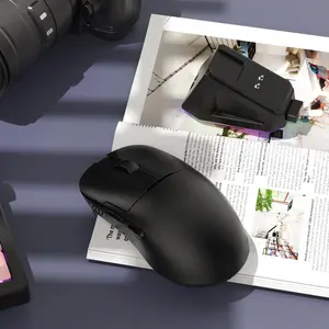 AJAZZ AJ159P MC wireless mouse PAW3311 sensor response fast magnetic charging base DPI12000 the third mock examination 2.4G+Wired+BT E-sports game mouse supports multiple systems for E-sports games and office