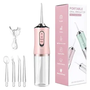 Electric Water Flosser Cordless for Teeth 3 Modes 4 Jet Tips Cleaning and Flossing Water Dental Portable Floss Irrigator Oral Water Flossed Rechargeable Tonsil Stone Travel Adults
