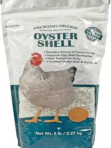 Pecking Order Oyster Shell - Calcium Supplement to Support Laying Hens and Strong Egg Shell Development (5 LB)