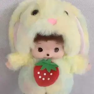 Monchhichi new model, new design/skin.Adorable Monchhichi Keychain 2025 - Kawaii Plush Bag Accessory, Perfect Cute Gift for Her