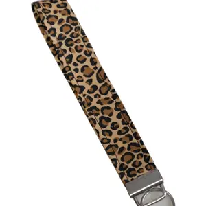 Cheetah Print Keychain Key fob Wristlet
