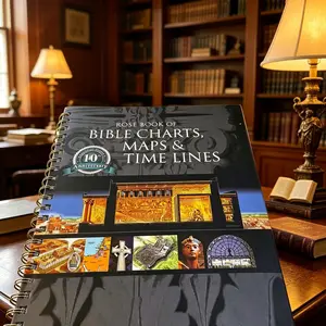 Bible Charts, Maps & Time Lines Reference Book, Full-Color Illustrated Scripture Guide, Handy Resource for Bible Study, Ministry Prep & Religious Classroom Teaching