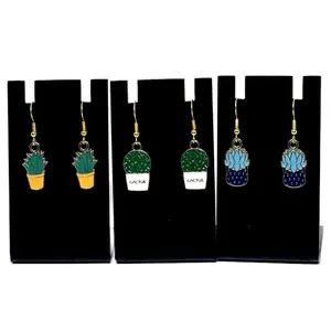 Dainty Plant and Cactus Themed Earrings