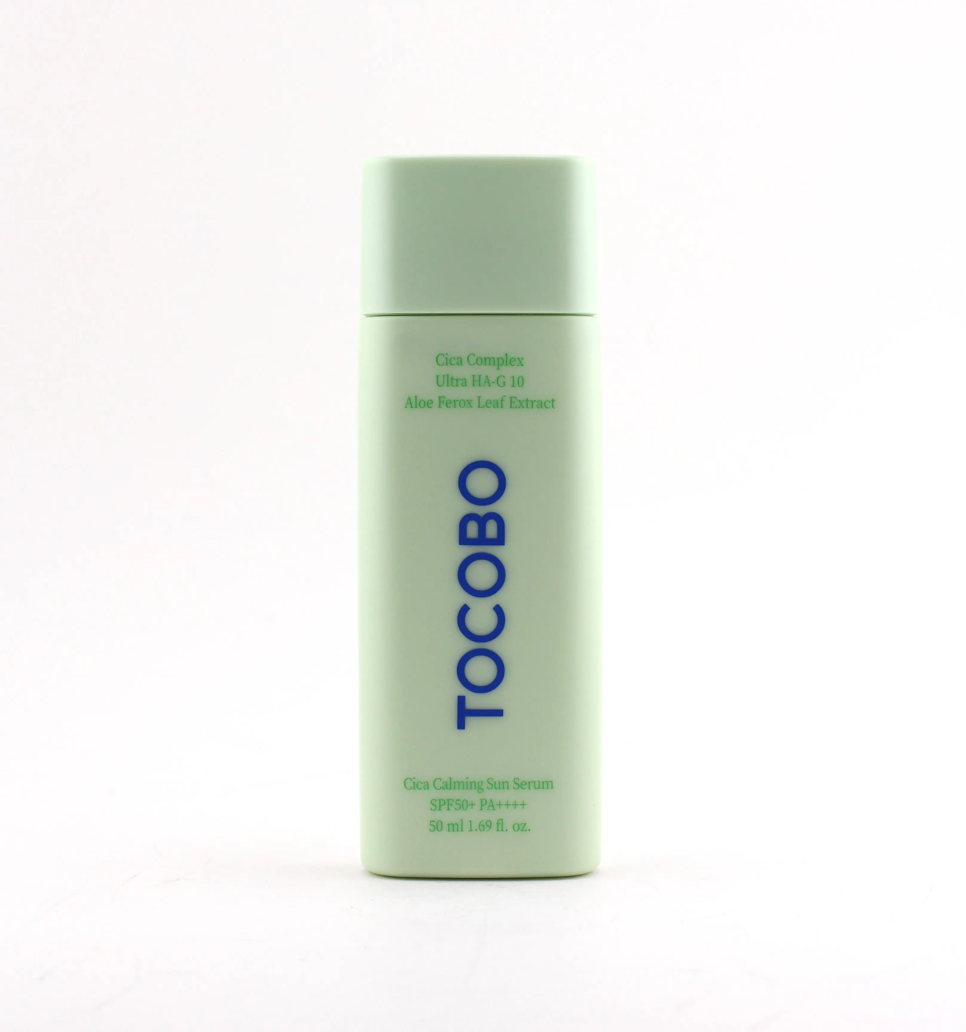 TOCOBO Cica Calming Facial Sunscreen Serum SPF50+ PA++++ - 1.75oz Lightweight, Hydrating, Green Tea-Infused with Niacinamide & Hyaluronic Acid, Soothing for Adults' Sensitive Skin to Reduce Redness & Daily Sun Protection