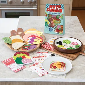 Peaceable Kingdom Math Sandwich Preschool Game – Felt Food Counting & Addition Play Set