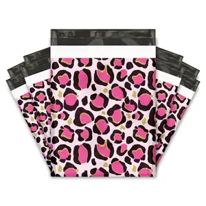 12x15 Pink Leopard Print Poly Mailers – Shipping Bags for Small Business
