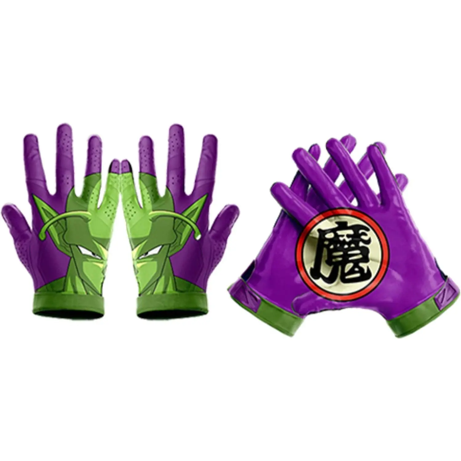 Anime P Football Gloves - Youth & Adult Ultra Grip Receiver Gloves