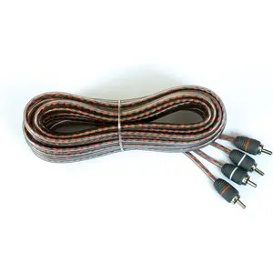 Elite Audio EA-RCA12 Standard 2-Ch RCA Cable - 12ft. Male to Male Twisted Wire Pair with Noise Reduction