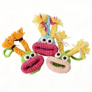 Handmade Crochet Goofy Big Mouth Keychain Collection