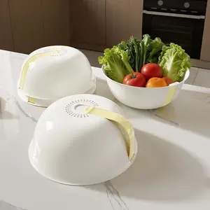 Microwave Oven Cover Heating Oil-Proof Splashproof High Temperature Resistant Lid Food Grade Desktop Storage Basket Kitchen