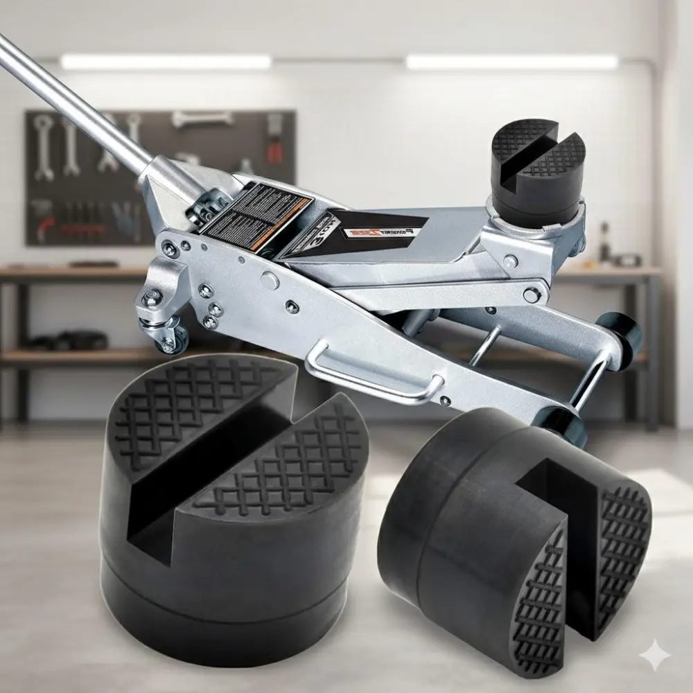 Heavy Duty Durable Car Floor Jack Pad Adapter with Frame Protection, Safe Lifting Support Tool for Vehicle Maintenance, Garage Equipment Rubber Pucks & Pads