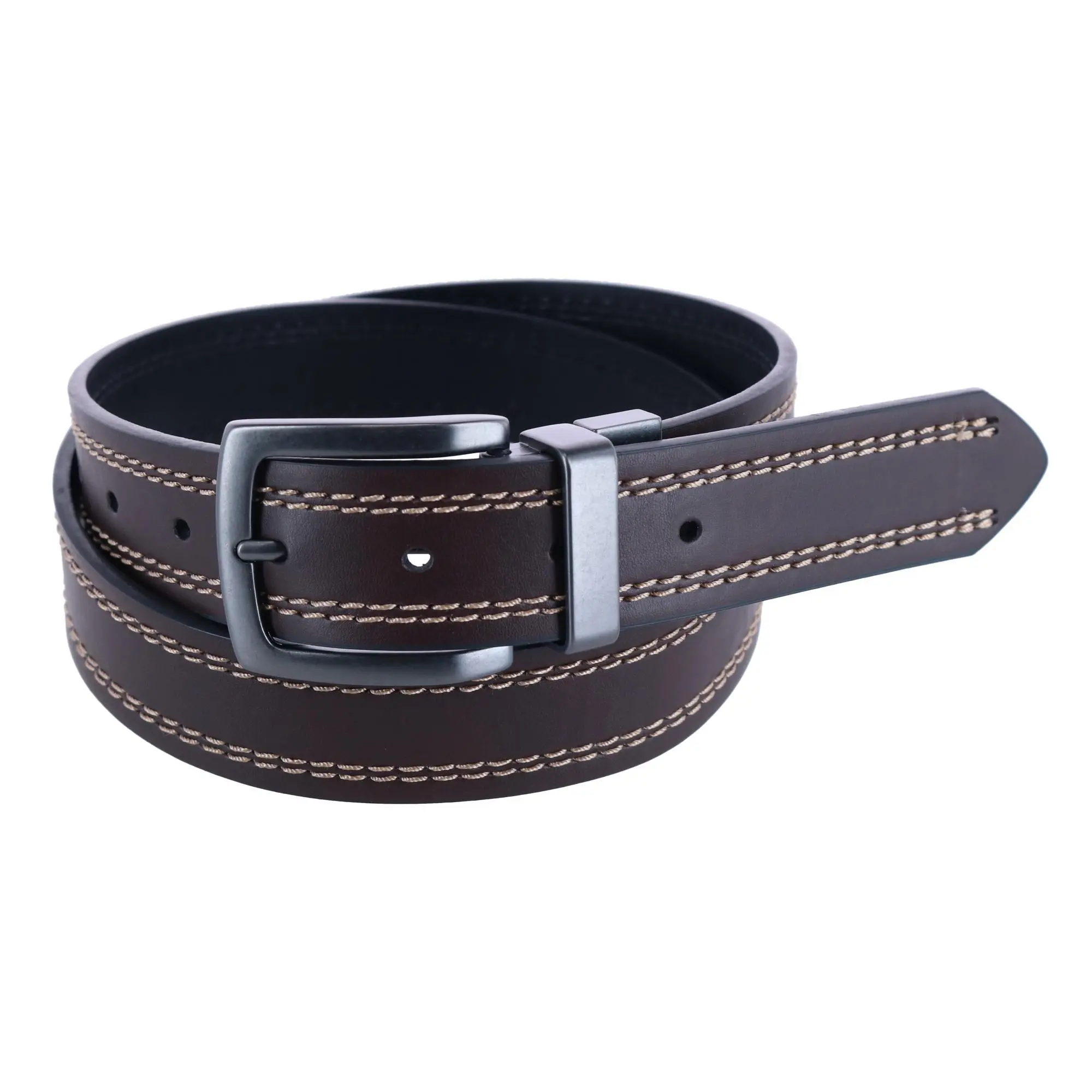 Dickies Men's Reversible Belt with Contrast Stitch, Reversible Belts