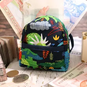 Dinotopia Backpack Coin Purse - Large Capacity for Coins Bills & Cards with Swivel Hook for Keychain Travel Essential