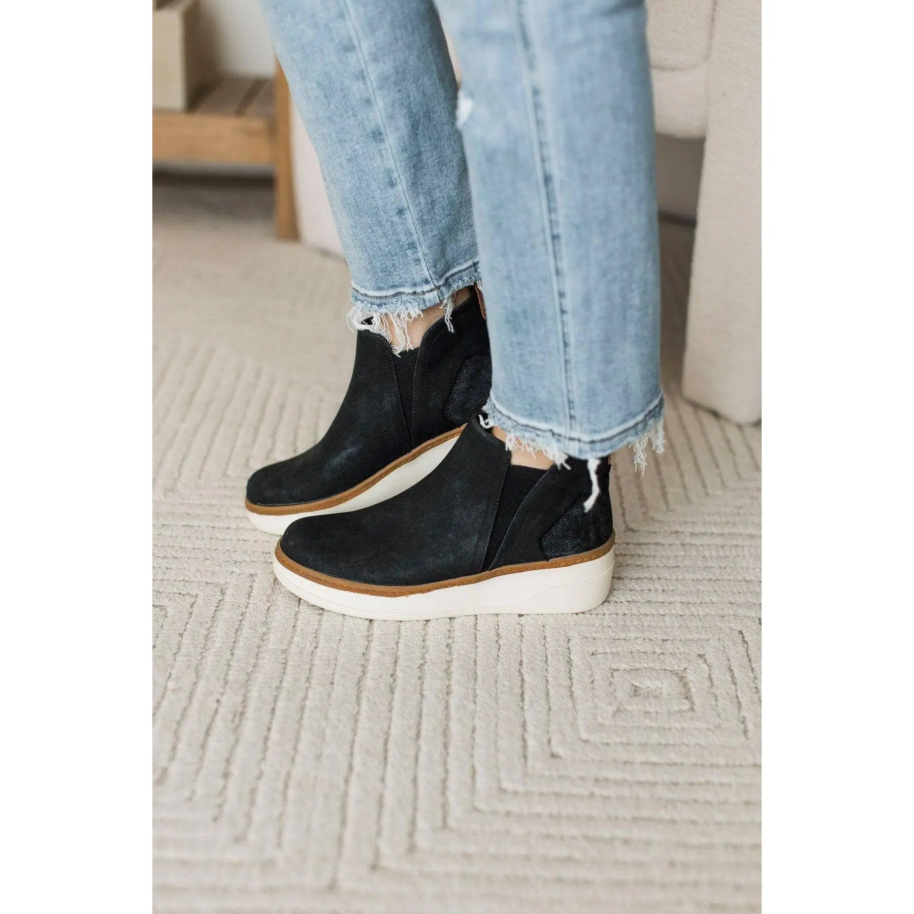 Blowfish Charming Wedge Sneakers- Black