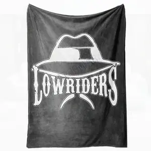 Best Choice Soft Sofa Flannel Blanket | Lowrider Hat | La Chicano Cholo Style | Los Angeles Inspired | ing Fashion Accessory | Unique Design | 6469775 TT3