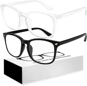 Anti-Blu-ray Glasses Clear Frame Glasses Fashion Glasses For Women Men Party Glasses For Adult Party Classic Eyewear  For Men Women Work Glasses Study Glasses Daily Use Black Glasses