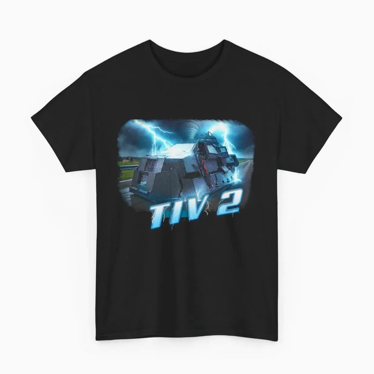 TIV 2 Tornado Intercept Vehicle - Storm Chaser Shirt - Unisex Heavy Cotton Tee - Unofficial Fan Design Casual Fabric 4NT