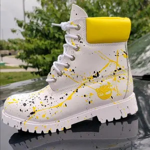 Hightop brand new custom boots men waterproof size 10