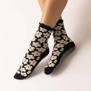 Midnight Bloom Grip Socks