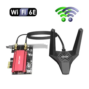 WAVLINK AX5400M WiFi 6E PCIe Network Card Tri-Band AX210 Adapter with Bluetooth 5.3 MU-MIMO WPA3 OFDMA for Windows 11/10 PC