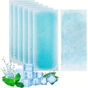 Gel Patch, Blue Forehead Sticker, Non Drug Cooling Pad, Polymer Gel Material, Environmentally Friendly and Comfortable