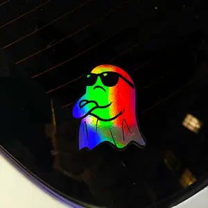Ghost - PVC Sticker Ghost Decal Car Sticker Motorcycle Decal for Car Window and Paint Truck Accessories 3 Inches Modern Decor