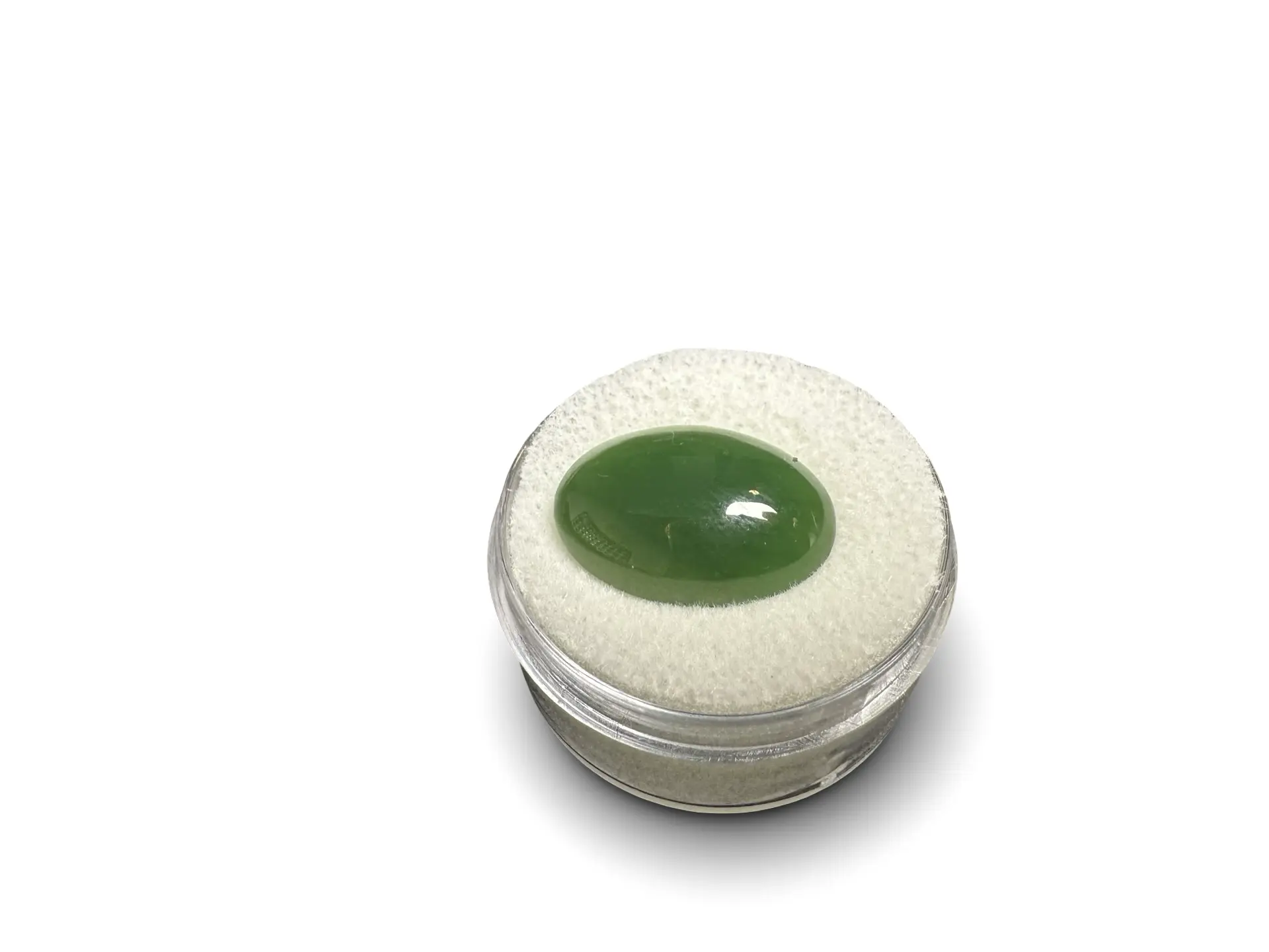 9.36 ct Natural Chinese Jade Cabochon | Loose Green Nephrite Jade Stone for Jewelry Making