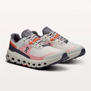 On Women's Cloudvista 2 Trail Running Shoe, Ice & Flame - Full Size