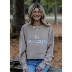 Blue Collar Man Corded Boxy Pullover