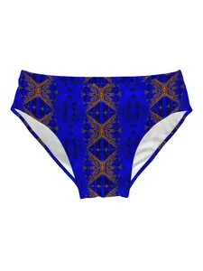 Men's Summer Swim Trunks Paisley Totem Print Triangle Bikini Swim Trunks Casual Athletic Quick Dry Breathable Drawstring Design Swimwear Beach Party Surf Spa/Pool, Swimming