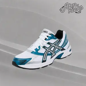 ASICS Gel-1130 White Restful Teal 1203A609-103 Authentic Shoes Footwear Sneaker Trainer Comfortable Walking Fashion Trending Gift