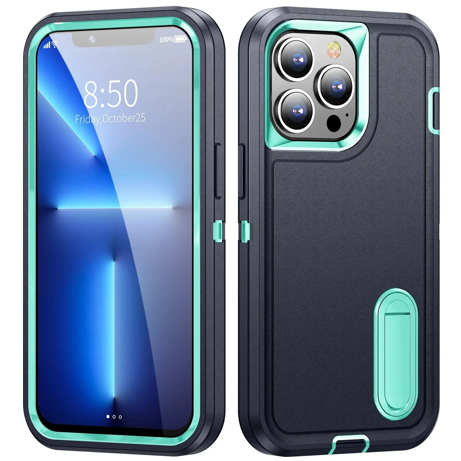 HAY Heavy Armor Shockproof Defend Phone Case For iPhone 11 12 13 14 15 16 17 Pro Max 7 8 Plus SE 2022 Xs XR Plastic TPU Back Cover vid