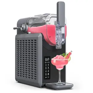 Self-clean Slushie Machine with Full-Touch Screen 5 Preset Modes Frozen Drink Maker for Slushie Wine Spiked Slushie Frappés Milkshakes 68oz Auto-Cleaning 24-Hour Delay Start Cold Retention