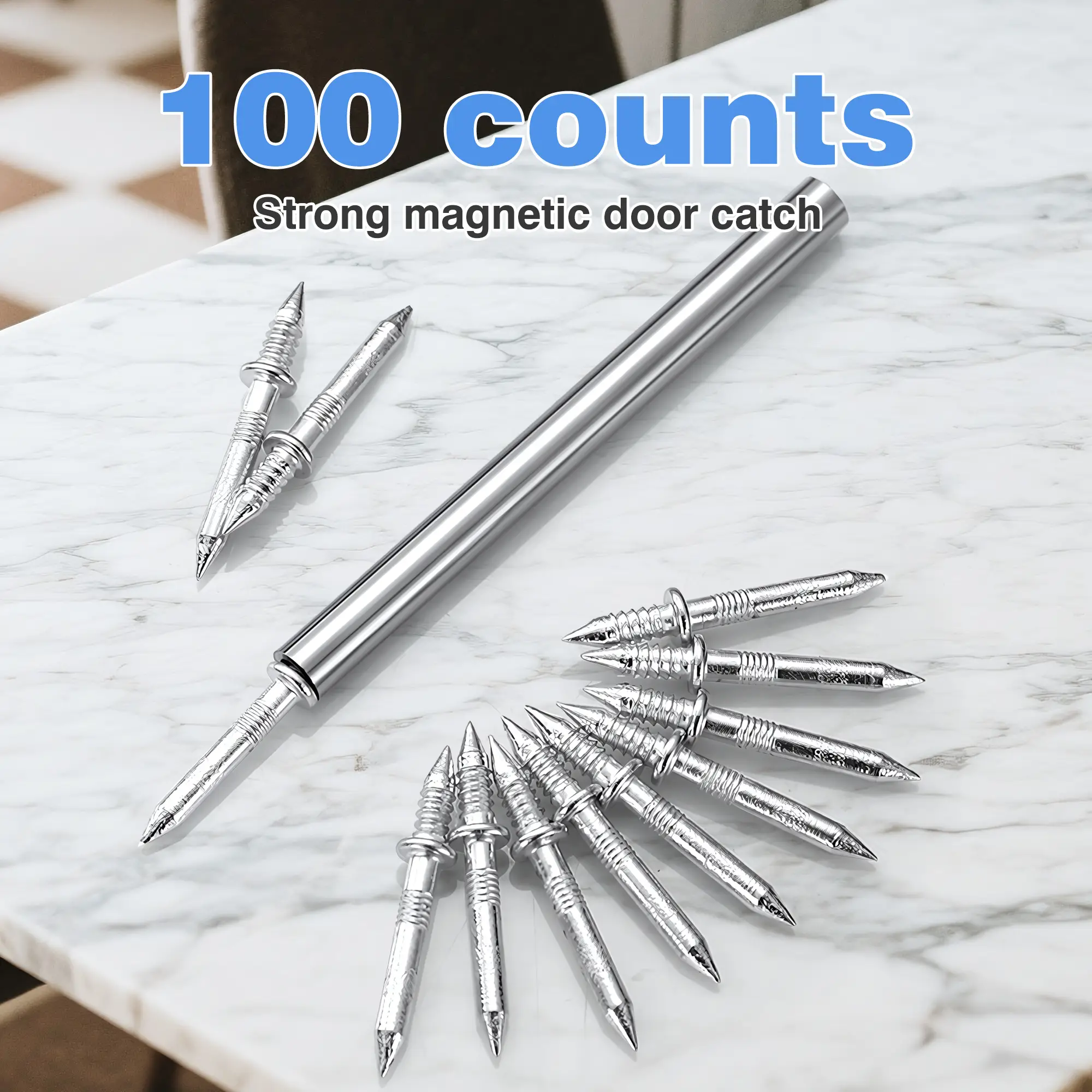 100 Counts Double-Headed Skirting Thread Seamless Nail Non Marking, Seamless Baseboard Screws