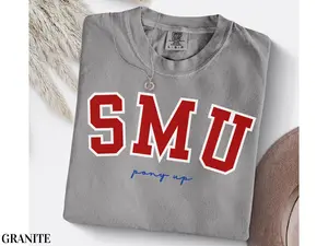 SMU Comfort Colors Shirt, Pony Up Tee, College Game Day Apparel, Southern Methodist University Football
