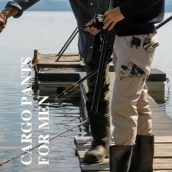 HOMUG Men's Lightweight Casual Work Pants, Men's Tactical  Mountaineering Pants, Durable Multi-Functional Pockets, Horse-Faced Cuffs, Suitable for Spring and Autumn Wear（Please order according to the size chart） SpringStatements  Menswear Outdoor