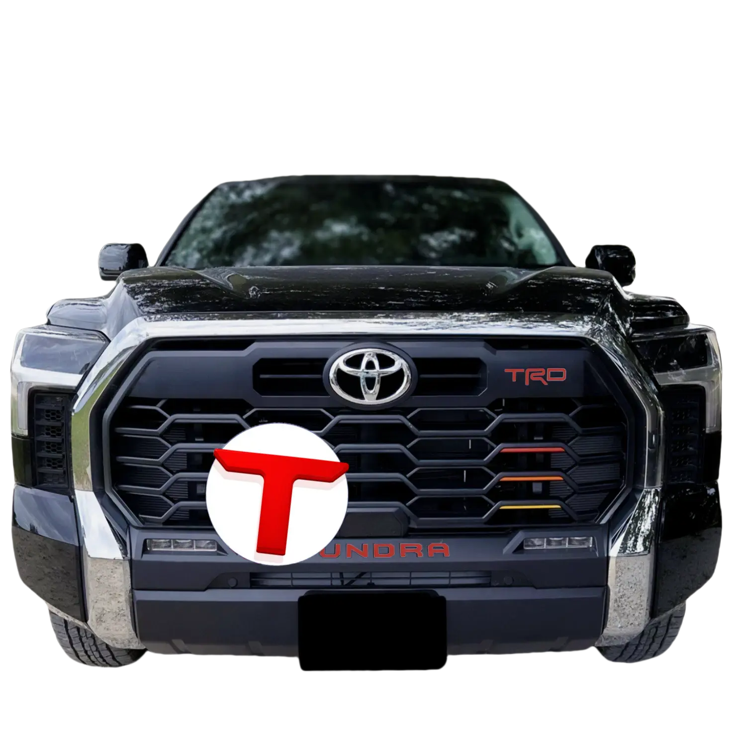 Bold Attitude 3D Raised Front Grille Letters for Toyota Tundra 2022-2025 Premium ABS UV-Resistant Coating Gloss Black Personalized Truck Decal Decorative Sticker Vehicle Exterior Decoration Bumper Sticker Automotive Accessories Upgrade Custom truck decals