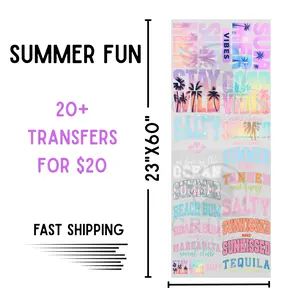 Summer Fun | Dollar Deals DTF Transfer Gang Sheet For Graphic Tees