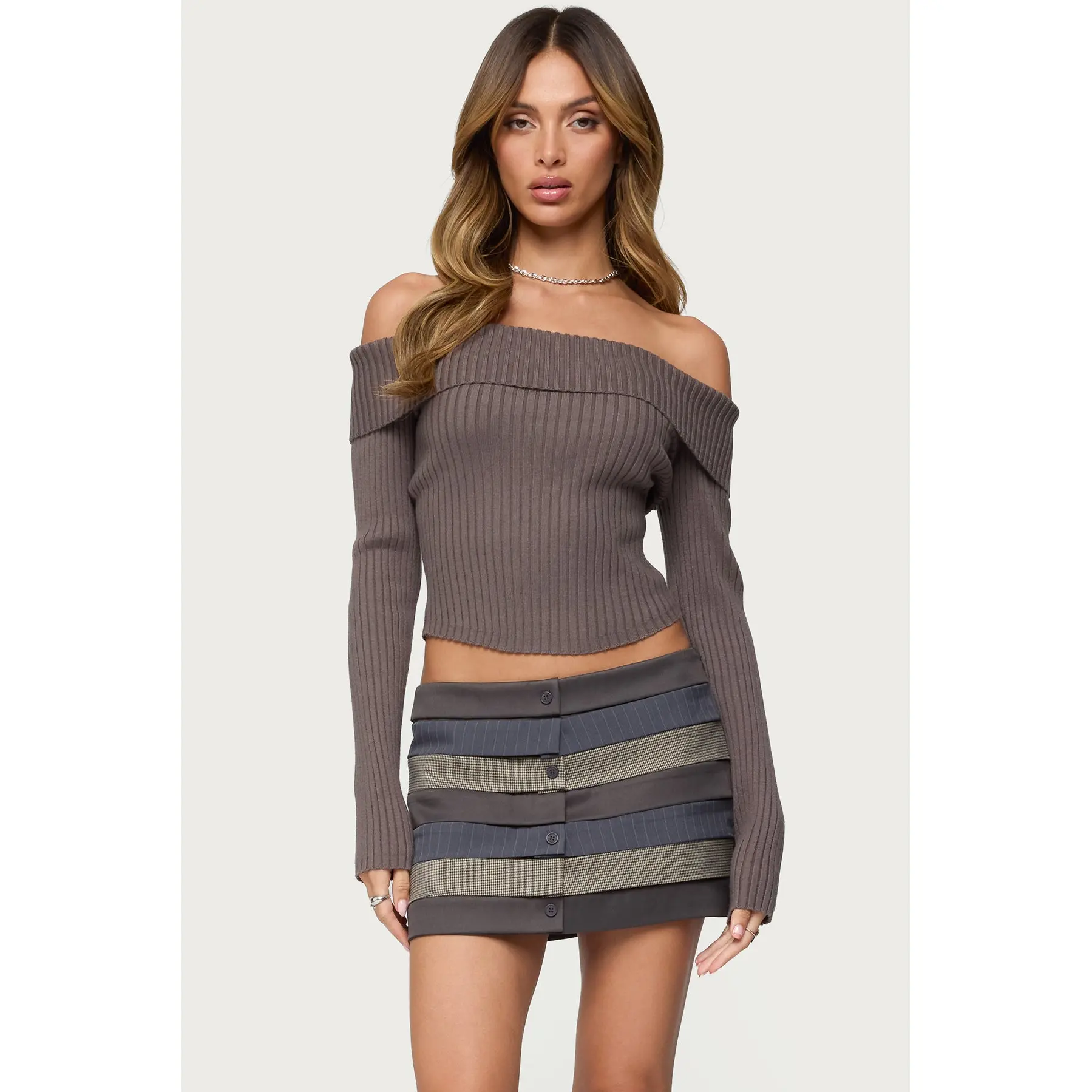 Lauren Knit Foldover Top