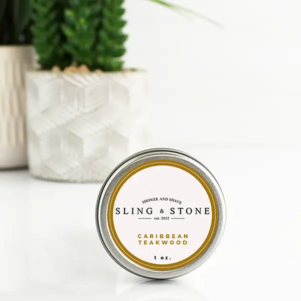 Sling and Stone for Men Solid Cologne - The Outdoorsman - Caribbean Teakwood