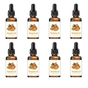 Natural Turmeric Facial Oil,30ml/bottle Moisturizing Facial Oil, Daily Skincare Hydrating Set for Women & Men, Skin Cosmetic Care Kit for All Skin Types, Body Oils, Body Oil Moisture,Christmas gift