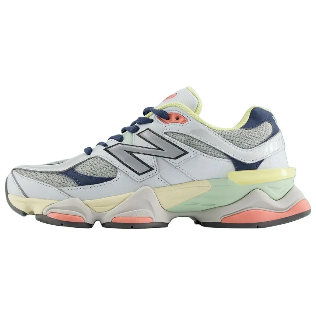 New Balance 9060 'Easter Pack - Light Grey Deep Ocean' Basic Solid Mesh Padded Sneaker, Unisex Sports Footwear, Lightweight, Rubber Sole, Mesh Upper, True Size, Machine Washable, for Spring Outings, US M 10
