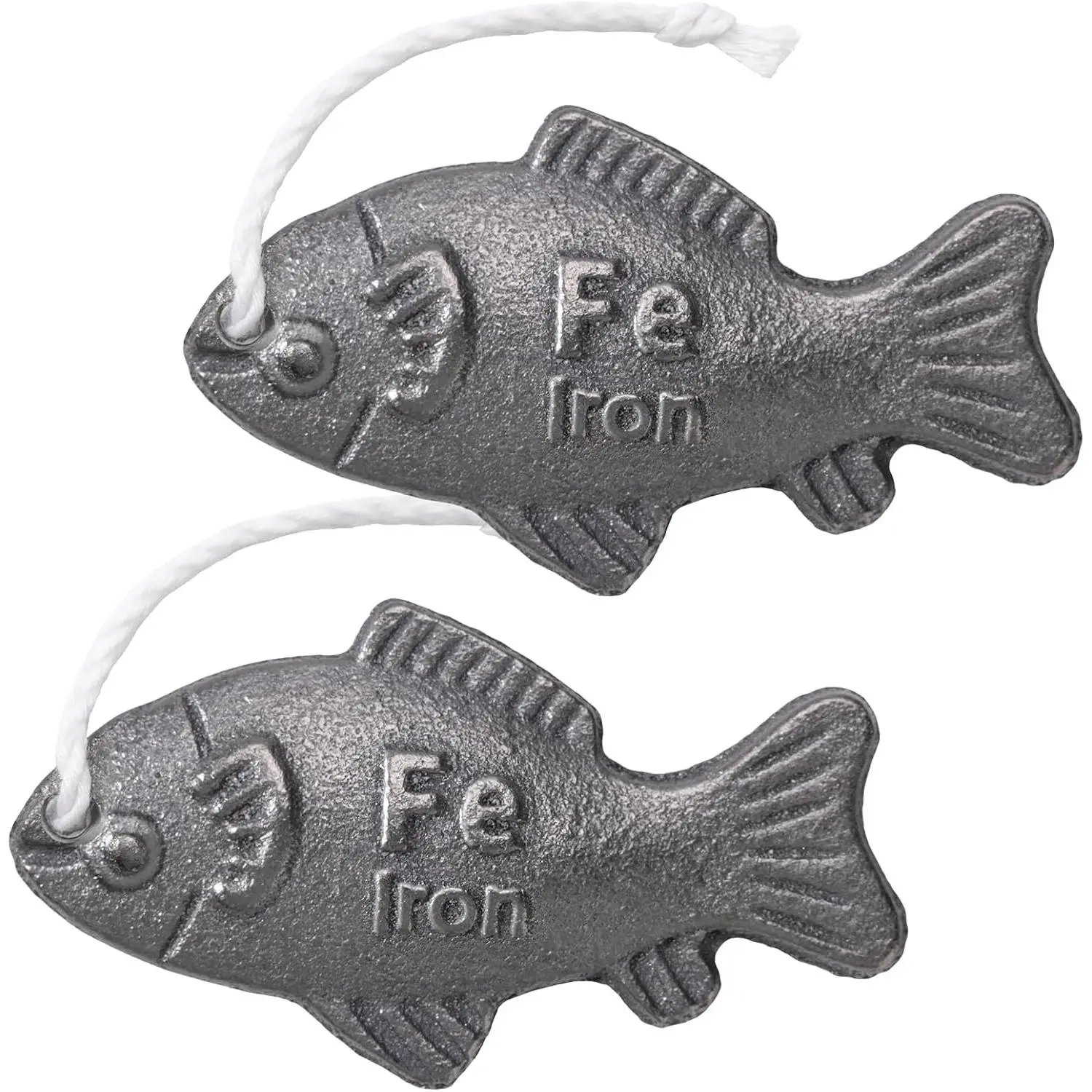 Adorable Shape Iron Fish 2-Piece Set with Burlap Bag - Specialty Kitchen Utensil, Effective Cooking Tool, Natural Iron Infusion Tool for Pregnant Women, Athletes, Blood Donors, Safe Reusable Gadget