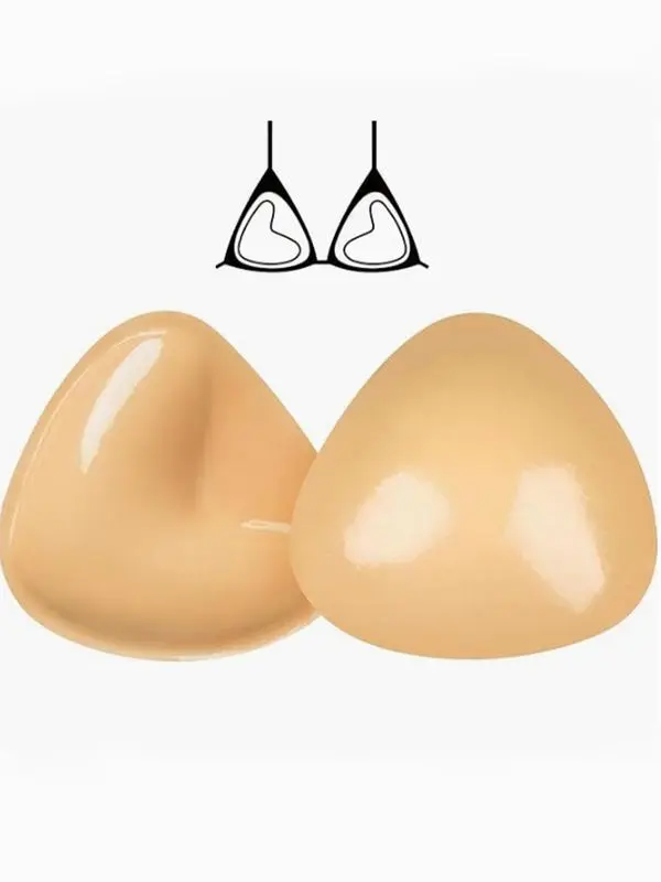 Women's Strapless Push Up Barely There Adhesive Bra - Polyurethane Sticky Inserts, Instant Lift, Washable Reusable Sexy Appearance Enhancer, Adhesive Lifting Bra, Instant Boost, Barely There Adhesive Bras