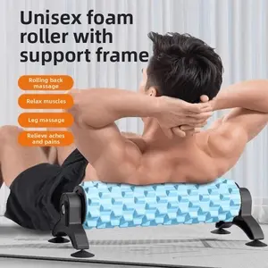 Fixed Foam Roller with Bracket, Muscle Fascia Massager, Relieve Soreness, Back Leg Deep Tissue Massage, Yoga Pilates Home Fitness Tool