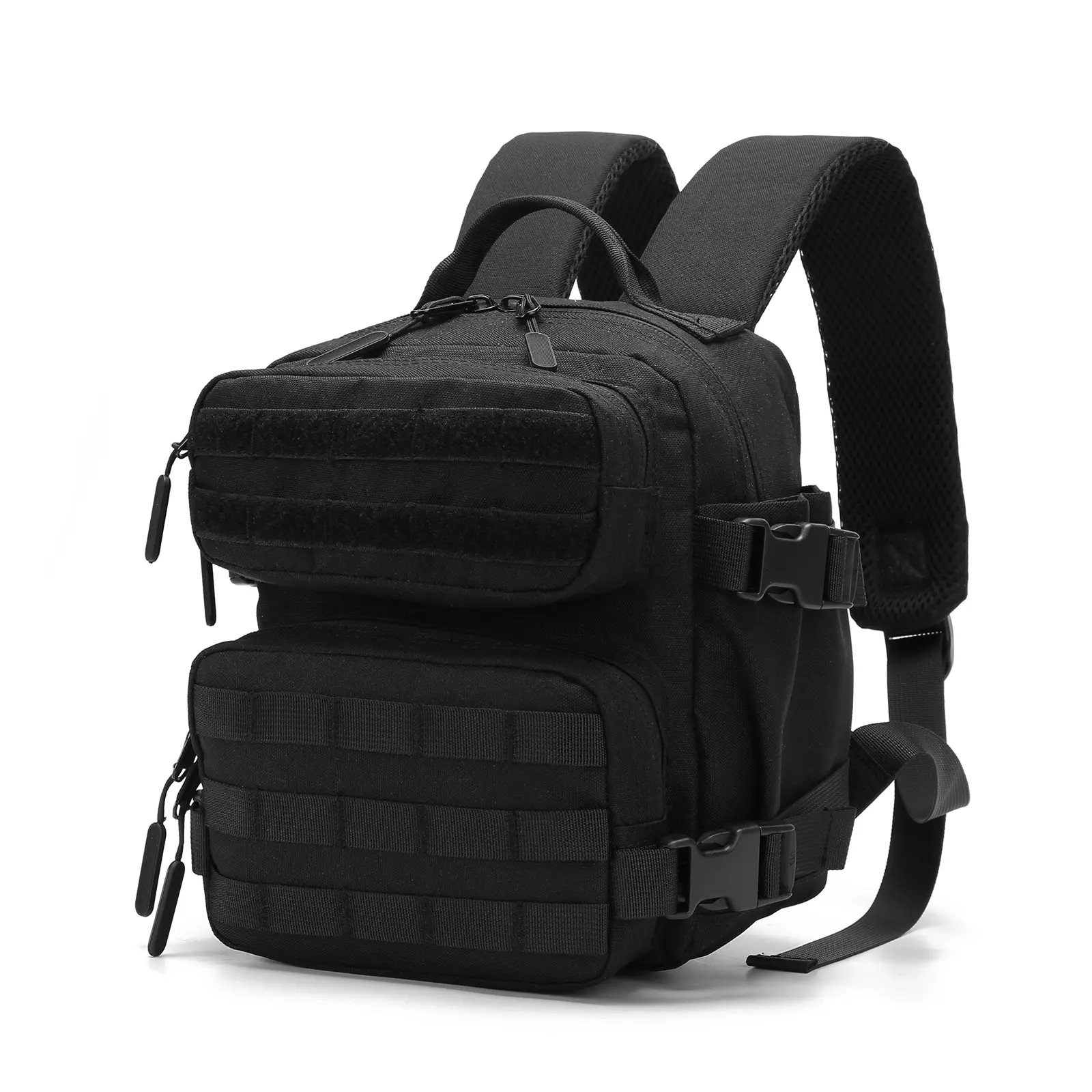 9L Mini Tactical Backpacks for Men Women with MOLLE System Multi-Purpose Rucksack Travel Hiking Camping Fishing Durable Padded Straps Compact Size Organized Storage Extended Use
