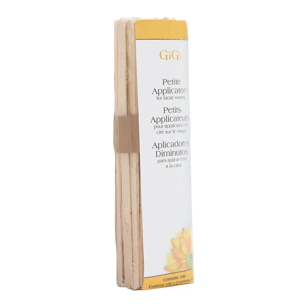 GiGi Wax Sticks for Hair Removal – Petite, Wax Applicator Sticks, Wooden Waxing Stick for Eyebrow, Chin & Facial Waxing, 100 ct